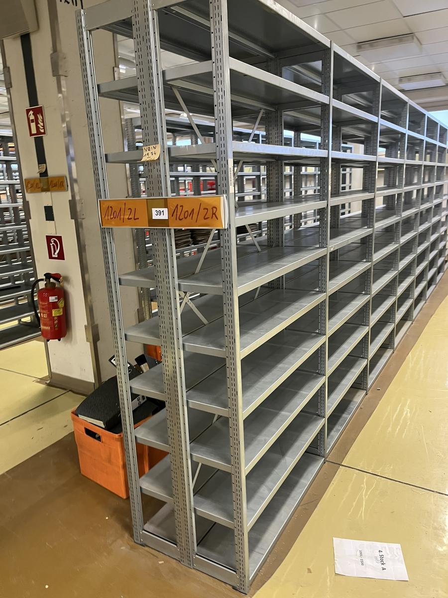 ca. 7.8 Laufmeter Steckregalanlage mit Fachb&ouml;den, 60cm tief, 224cm hoch?d=2025-12-18 20:51:05