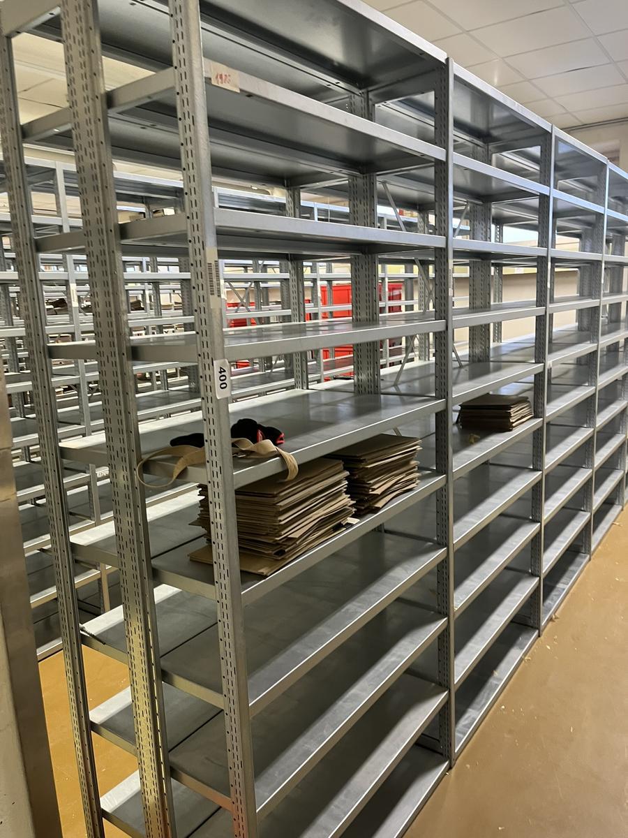 ca. 5.8 Laufmeter Steckregalanlage mit Fachb&ouml;den, 60cm tief, 224cm hoch?d=2025-12-18 20:50:41