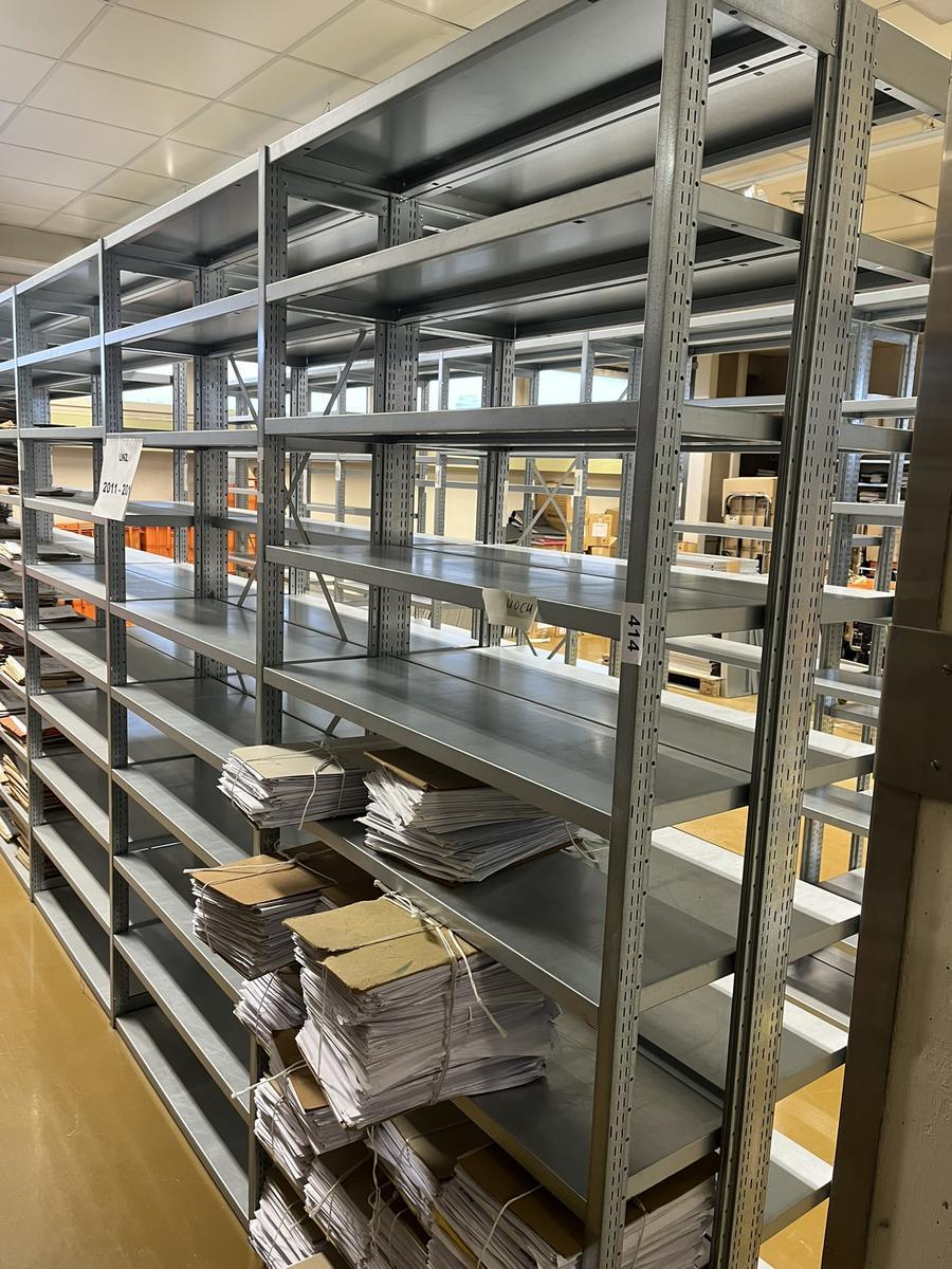 ca. 5.8 Laufmeter Steckregalanlage mit Fachb&ouml;den, 60cm tief, 224cm hoch?d=2025-12-18 20:50:09