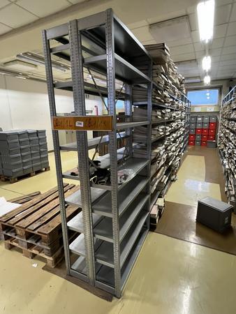 ca. 7.8 Laufmeter Steckregalanlage mit Fachböden, 60cm tief, 224cm hoch ca. 7.8 Laufmeter Steckregalanlage mit Fachböden, 60cm tief, 224cm hoch