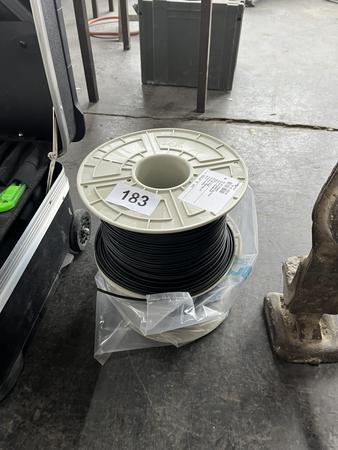 2 Rollen Schwei�schnur PE je ca. 30 m schwarz