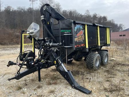 Palms Forstwagen H12U, inkl. Reisigwanne und Palms Forstkran K7.86, Serienbereifung 500/50-17, BJ 2023