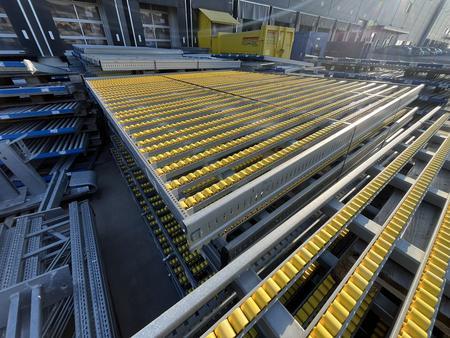 7 Stk. SCH�FER Rollregale f�r St�ckgut ca.243/270/45 cm