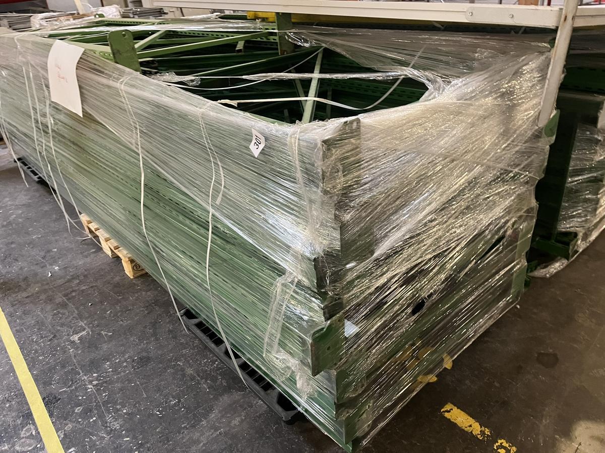 27 Laufmeter Schwerlastregale, ca. 2500x800mm, ca. 108 Palettenpl&auml;tze, Nutzlast 1000kg pro Palette, 24 Balken 270cm, 7 Stk. Steher 250cm