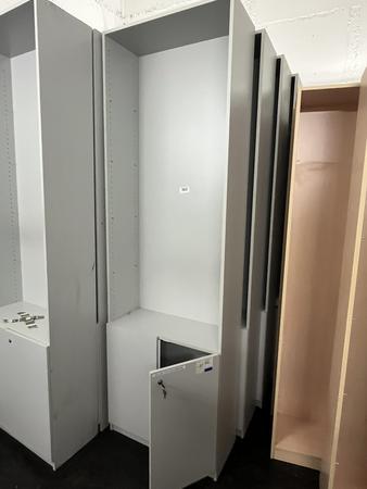 6 Stk. Aktenschr�nke, offen, ca. 80x35x260cm