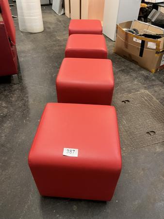 4teiliges Hocker-Set, 45x49x45cm