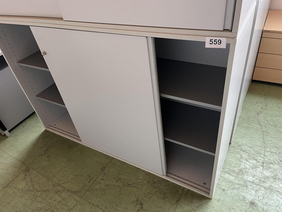 Aktenschrank 160/110 cm 3 Ordnerh&ouml;hen grau mit Schiebet&uuml;ren?d=2026-01-20 11:51:18