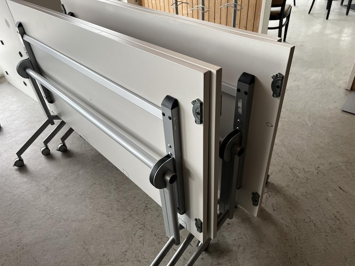 Neud&ouml;rfler Seminar-,Besprechungsstisch wei&szlig; klappbar 160/80 cm