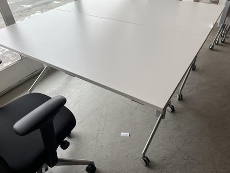 Neud�rfler Seminar-,Besprechungsstisch wei� klappbar 160/80 cm