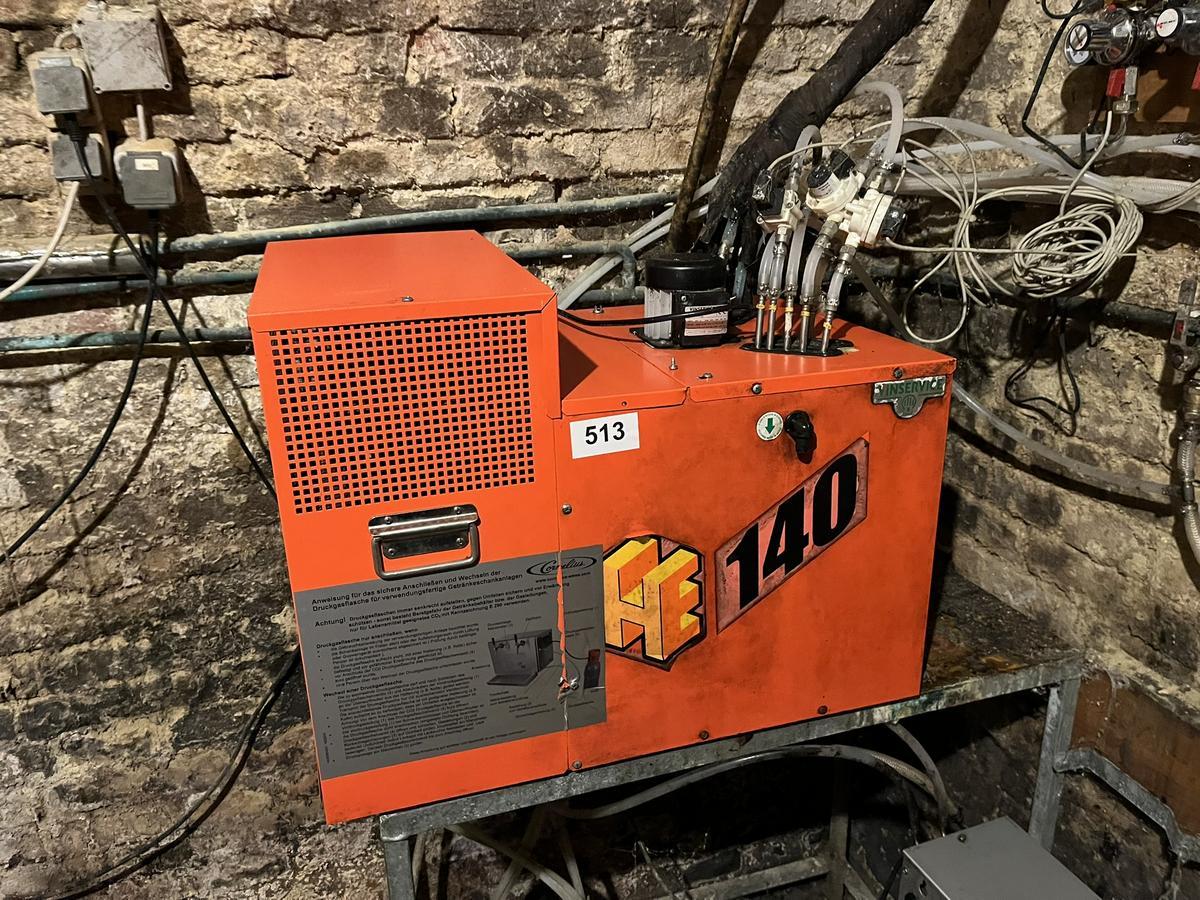 Schankk&uuml;hlanlage HE 140 mit 6 Zug&auml;ngen und Z&auml;hlwerk