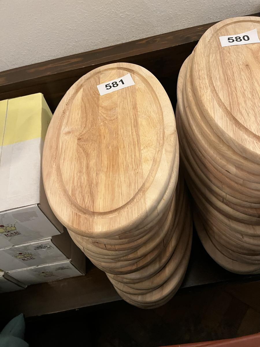 23 St&uuml;ck Jausenbretter in Holz 40 cm