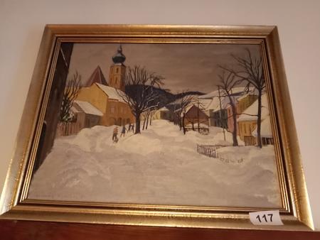 Wandbild: Grinziner Pfaarkirche Landschaft Wandbild: Grinziner Pfaarkirche Landschaft