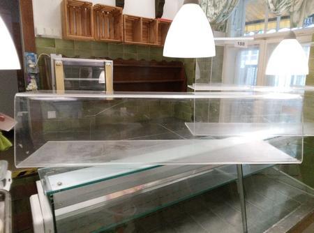 Spuckschutz für Buffet, B 120cm, H 29cm, T 35, Plexiglas Spuckschutz für Buffet, B 120cm, H 29cm, T 35, Plexiglas