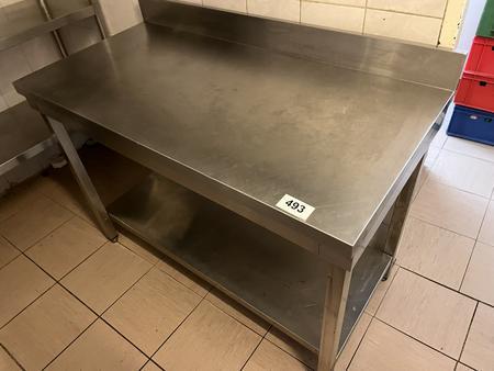 Edelstahl Arbeitstisch ca. 120x60 cm Edelstahl Arbeitstisch ca. 120x60 cm