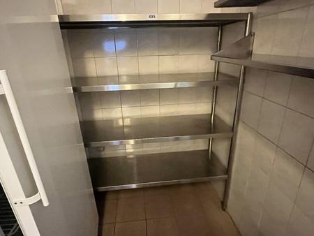 2 Stück Regale Edelstahl 1x 160 cm - 1 x 180 x 48 cm 2 Stück Regale Edelstahl 1x 160 cm - 1 x 180 x 48 cm