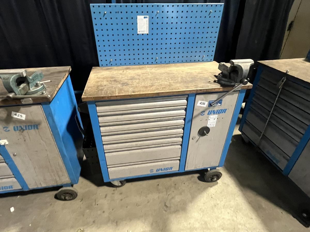 UNIOR Werkzeugwagen mit Schraubstock ohne Inhalt?d=2026-02-04 04:30:53