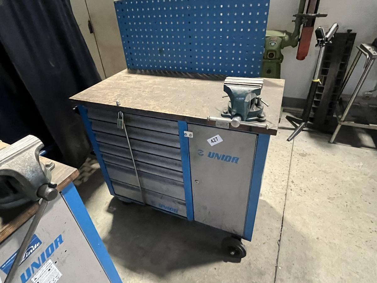 UNIOR Werkzeugwagen mit Schraubstock ohne Inhalt?d=2026-02-04 04:30:50