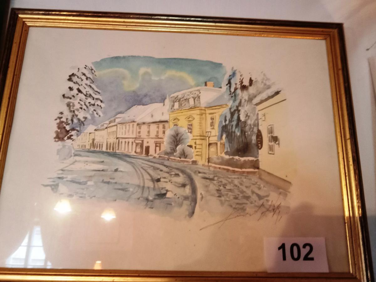 Wandbild: Grinzinger Ansicht 34/44 cm