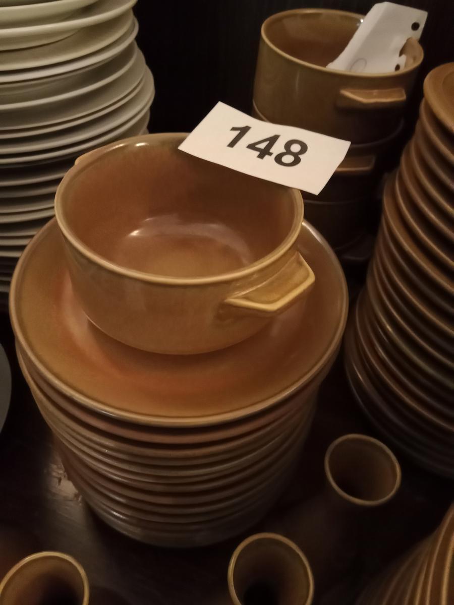 6 x Suppentasse plus 22 Untersetzer