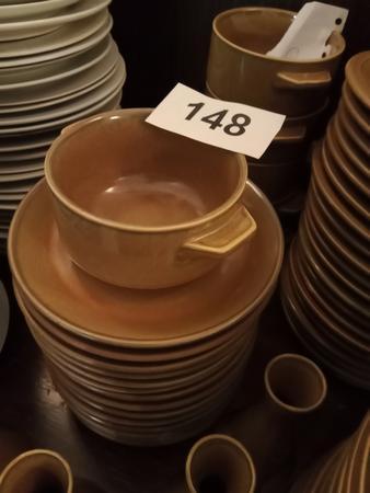 6 x Suppentasse plus 22 Untersetzer