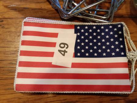 9 St�ck USA Fahnenst�nder mit neuen Fahnen