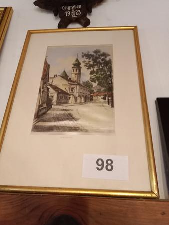 Wandbild: Grinzinger Ansicht 26/37 cm