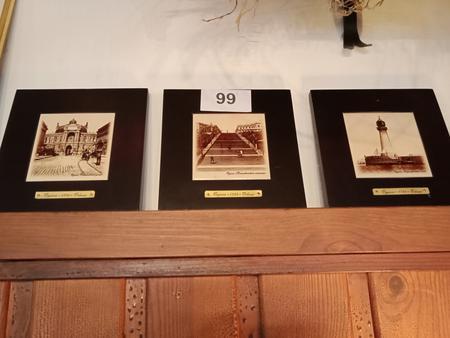 3 St�ck Wandbilder 18/18 cm Odessa Ansicht