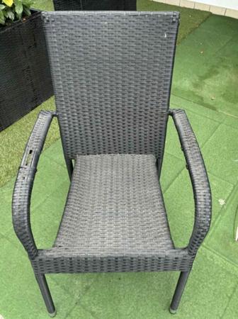 4 Stk. Rattan Stühle, Gebrauchsspuren 4 Stk. Rattan Stühle, Gebrauchsspuren