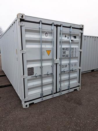 SALZBURG: 20 Fu� ISO See- und Lagercontainer, RAL7035 lichtgrau, Containernummer: UNDU214254-8