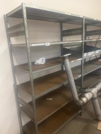 ca. 5,80 lfm Fachbodenregal mit 145 kg Tragkraft pro Fachebene H: 2m , T: 0.5 m