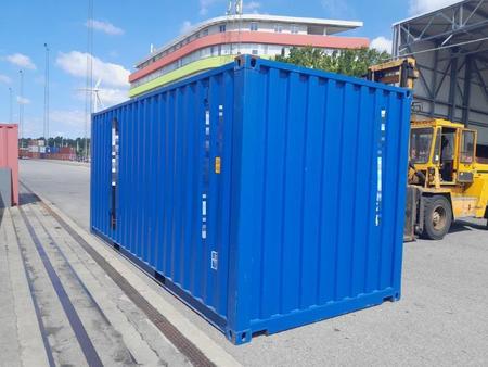 20 Fuß ISO See- und Lagercontainer, RAL5010 enzianblau 20 Fuß ISO See- und Lagercontainer, RAL5010 enzianblau