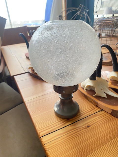 "1 Zinn Kerzenst&auml;nder mit Glasballon ca. 200g ""Rama Peltro 95%"?d=2026-02-28 02:31:22