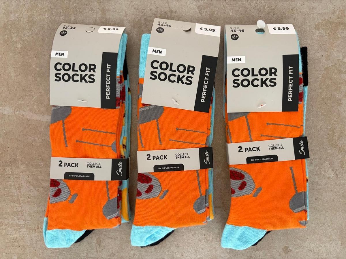 6 Paar Colorsocken Gr&ouml;&szlig;e 43-46