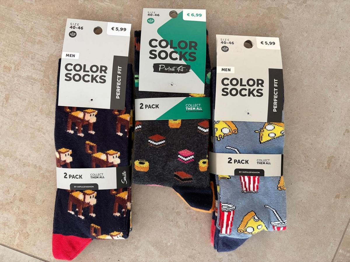 6 Paar Colorsocken Gr&ouml;&szlig;e 40-46