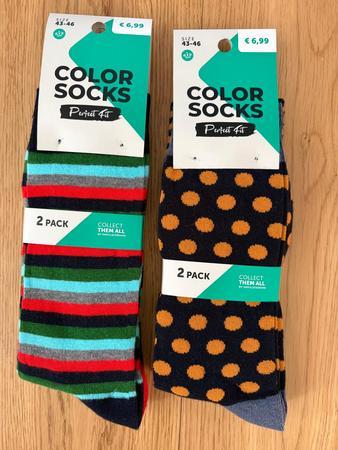 4 Paar Colorsocken Größe 43-46 4 Paar Colorsocken Größe 43-46