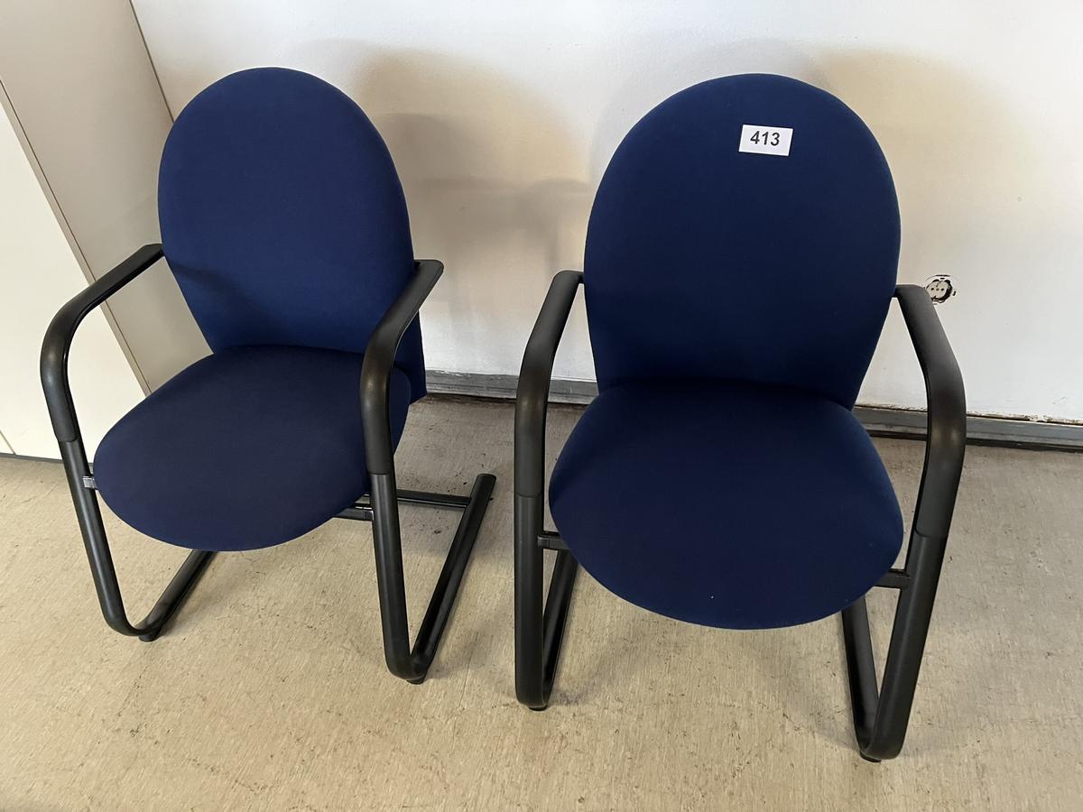 2 St&uuml;ck Freischwinger - B&uuml;rost&uuml;hle