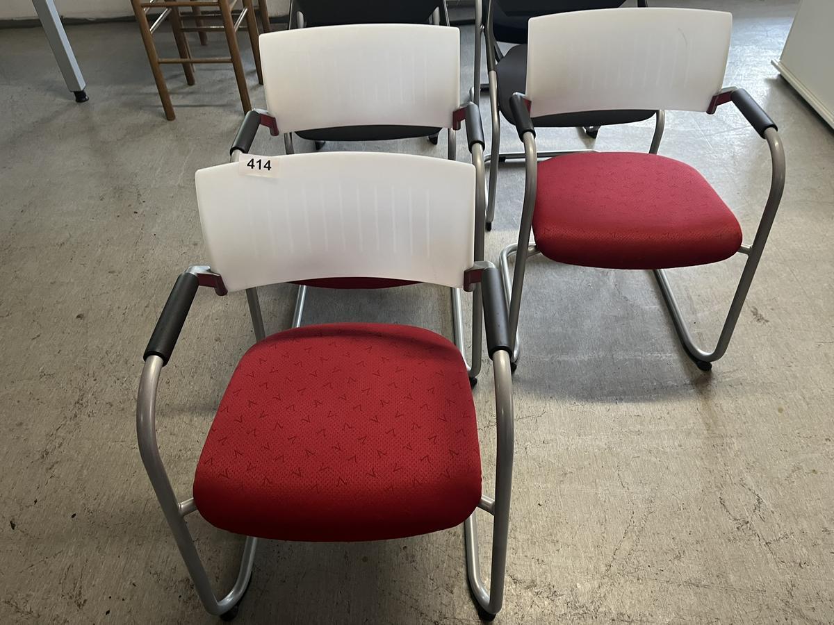 3 St&uuml;ck Freischwinger - B&uuml;rost&uuml;hle