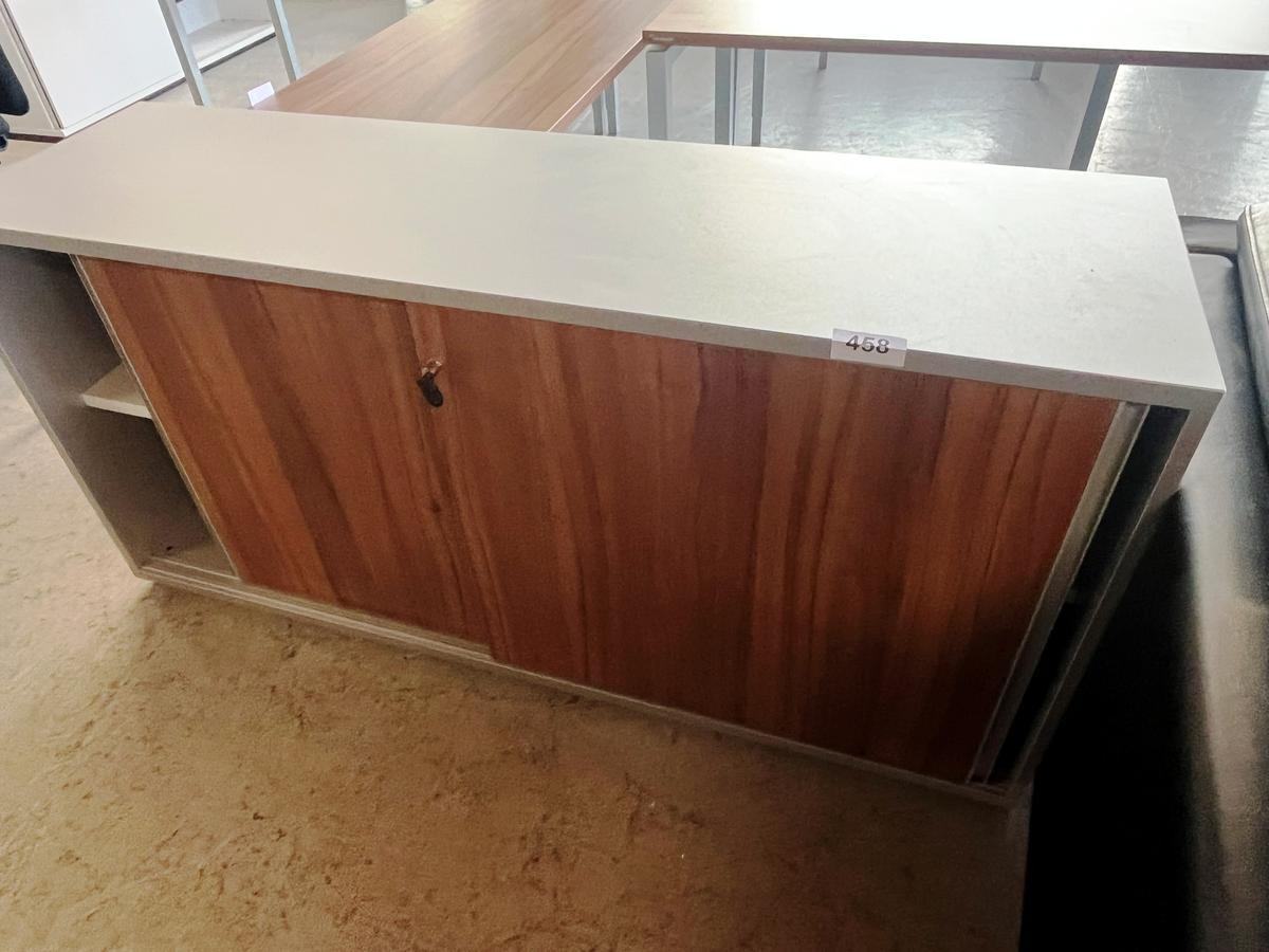 Neud&ouml;rfler Aktenschrnak mit Schiebet&uuml;ren ca. 160/80 cm 2 Ordnerh&ouml;hen