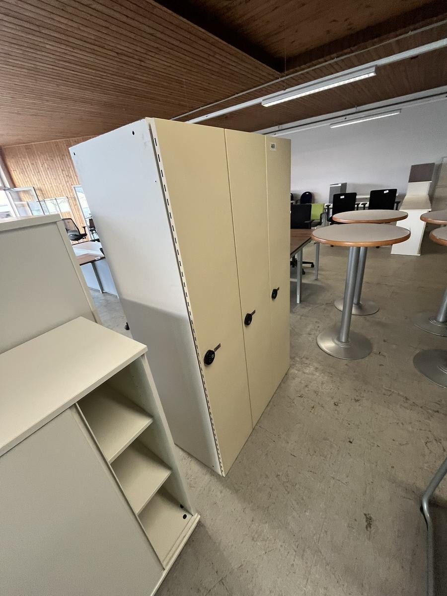 3-er Umkleidespind mit Zahlencode - Ausstellungsst&uuml;ck