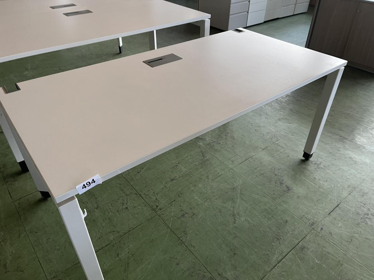STEELCASE Schreibtisch wei&szlig; mit 160/80 cm