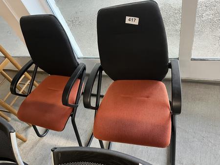 2 St�ck Freischwinger - B�rost�hle