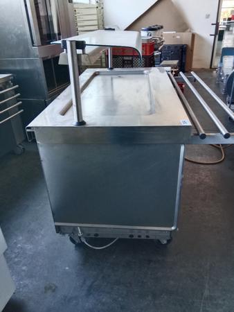 Edelstahl K�hlpult / Ausgabepult, 160x110x127cm