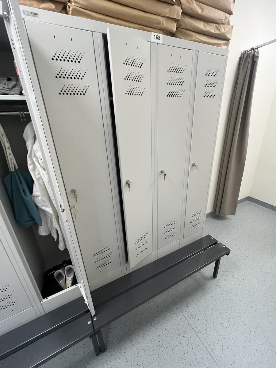 4teiliger Spind, mit Bank, ca. 120x50x195cm?d=2026-03-09 22:32:19