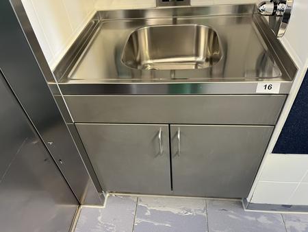 Edelstahl Sp�lmodul, 80x60x85cm