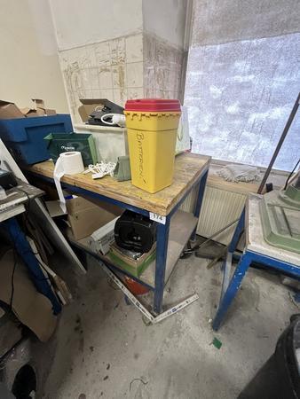 Werktisch, rollbar, ca. 150x75x90cm