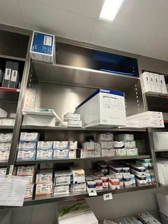 Edelstahlregal, offen, 120x40x145cm