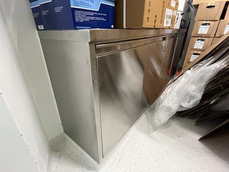 Kiefer Edelstahlarbeitstisch, 4fl�gelig plus 1 Fachebene, 200x45x85cm