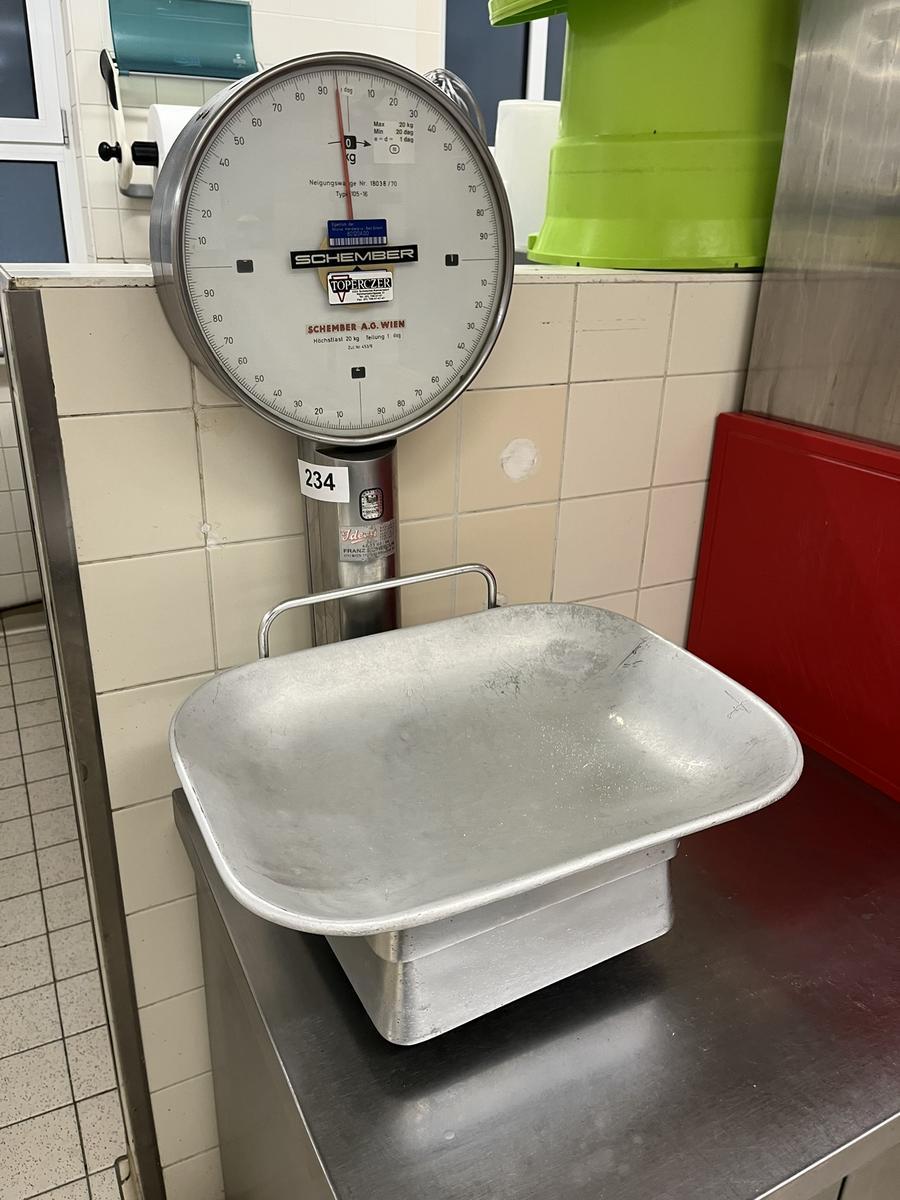 Schember Tischwaage 20 kg/ 10 dag Teilung