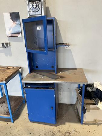 Werkbank mit Aufsatz, 100/60/175 cm