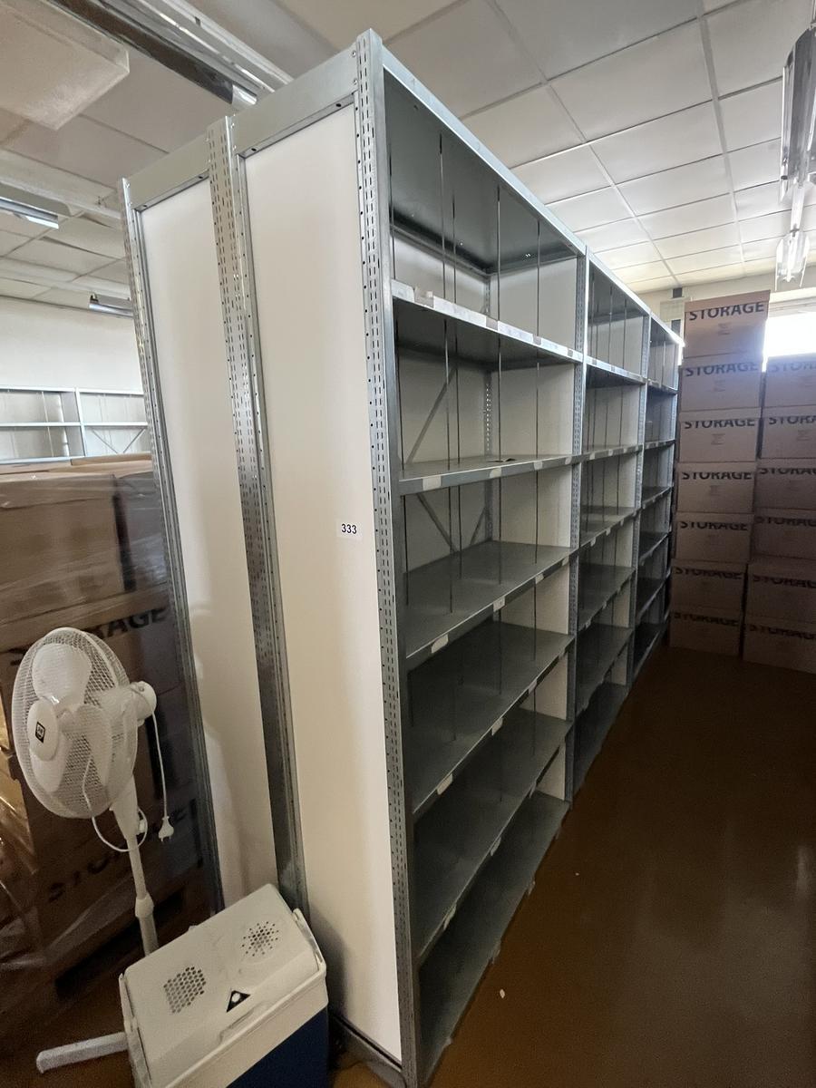 6.0 Laufmeter Doppelregale 40/40 breit, 225 cm hoch 6 Fachebene?d=2026-03-10 22:32:31